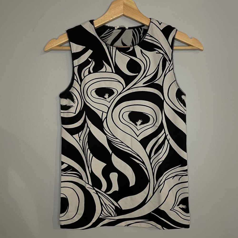 WOLFORD Black and White Tank Top